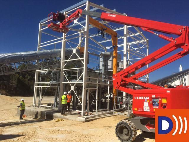 Bâtiment acoustique sur broyeur de pierres