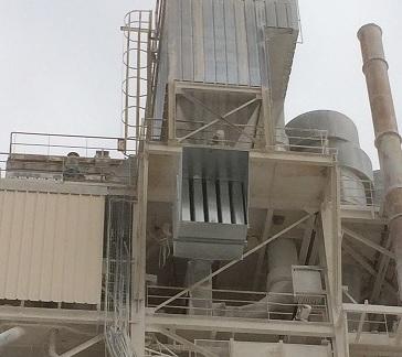Silencieux à baffles sur un extracteur